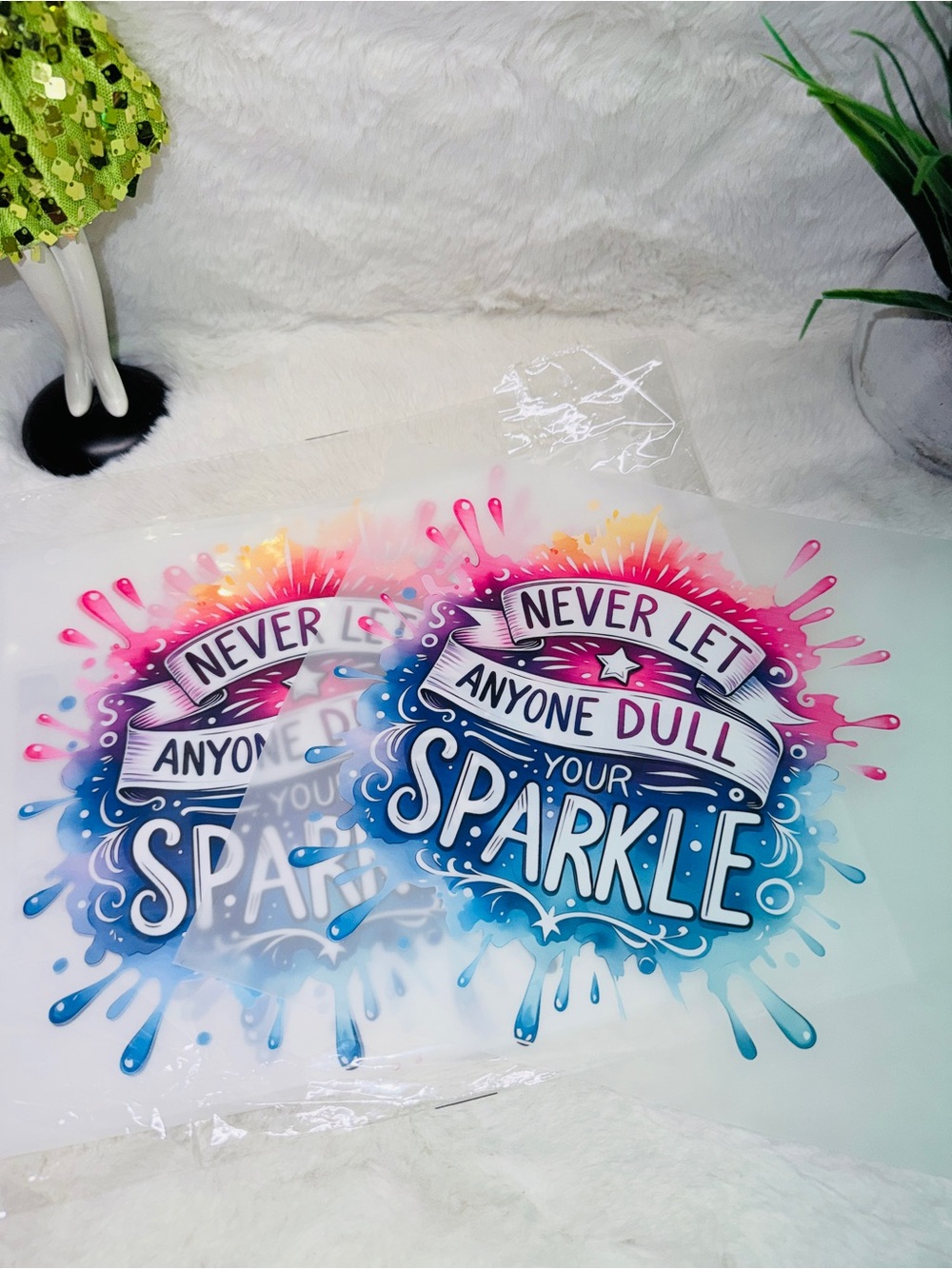 6 - 10x10” Iron On T-shirt Transfers 💝